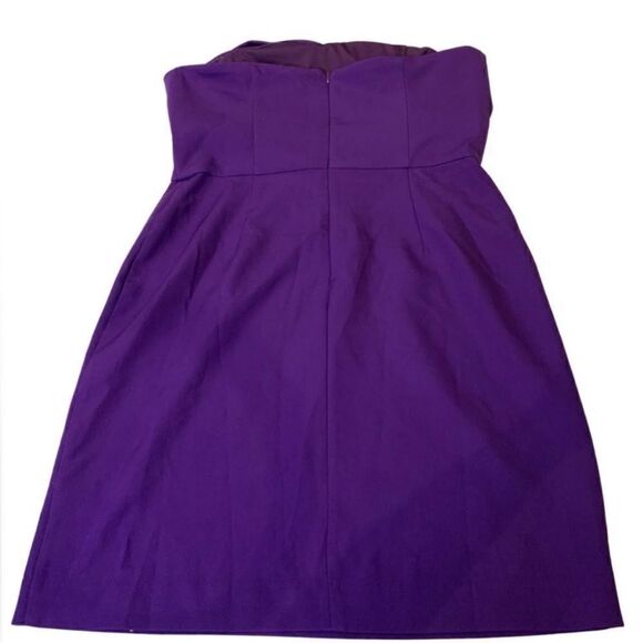 SAM EDELMAN NWT Bow Strapless Sheath Cocktail
Minidress In Purple Size 6 - Picture 9 of 10